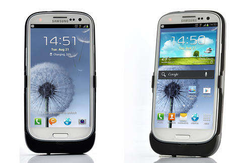 Extended Battery Power Pack Case for Samsung Galaxy S3 - 3500 mAh (Black)