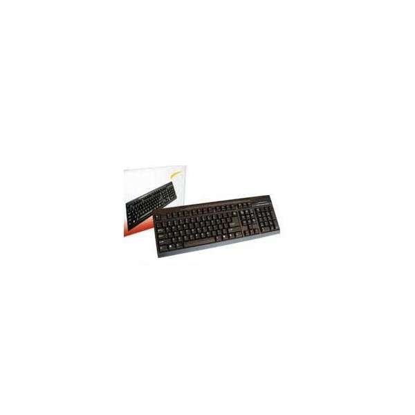 ISONIC 107-KEY STANDARD KEYBOARD, FRENCH, PS/2, BLACK