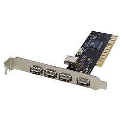 ISONIC 4+1 PORT USB V2.0 PCI CARD