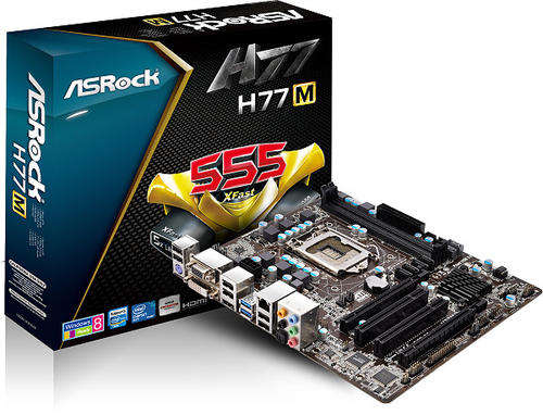 Asrock  H77M, Supports 2nd & 3rd Generation Intel Core  i7 / i5 /