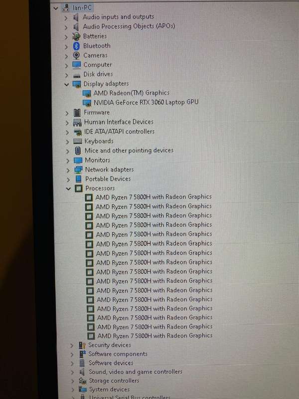 RTX 3060 laptop