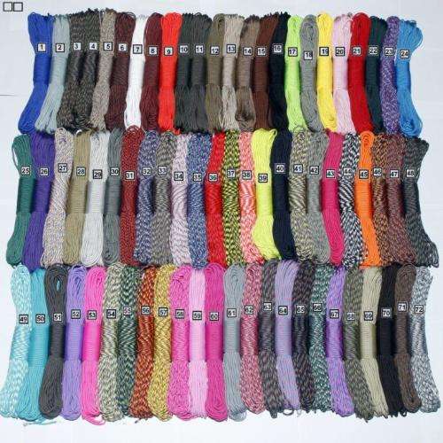 Paracord choice of over 80 colours stock in South Africa Ready to Ship