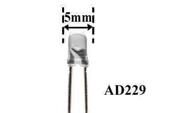 LED 5mm White W-Clear 20000mcd