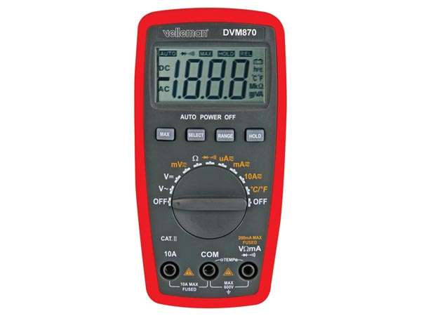 3 1/2 Digital Multimeter - 27 AUTO + MANUAL RANGES