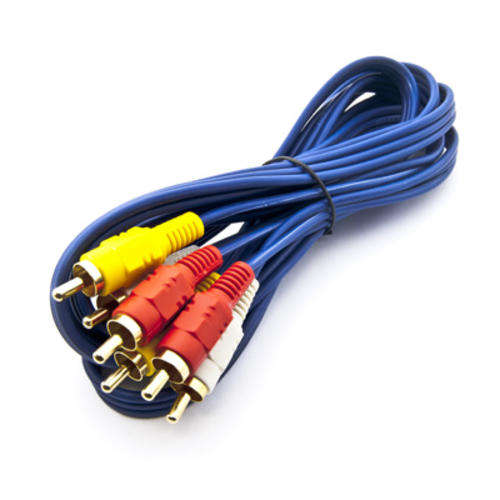 3 RCA to 3 RCA GOLD 1.5 m Audio Visual Cable