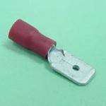 6.25mm Part-Ins Male Disconnect Red 10-pack
