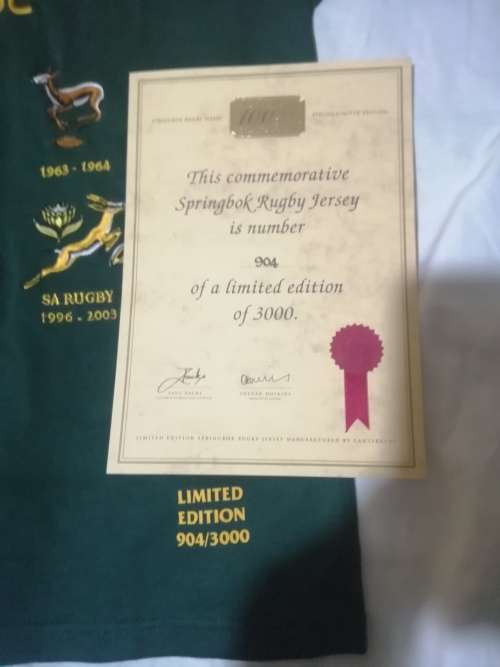 Springbok Emblem Anniversary Jersey- LIMITED EDITION - 100Years