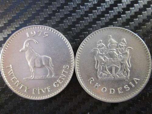 Rhodesia 1975 25 cent