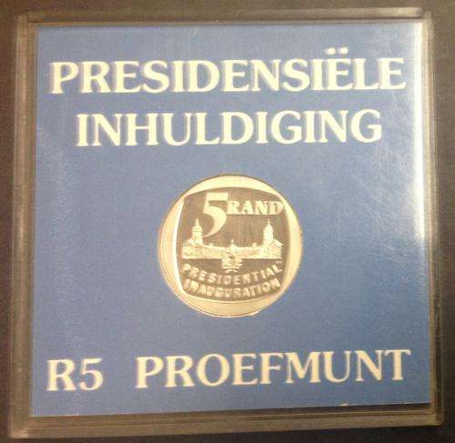 1994 Inauguration Proof R5 in Sa Mint holder.