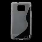 Protective Rubber Gel Silicone Back Case for i9100 Galaxy S2 - Translucent