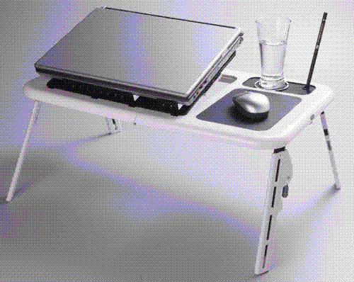 E-Table for laptop with cooling fan