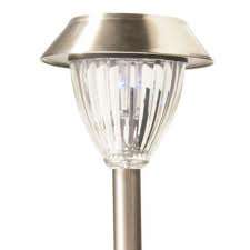 Set of 4 Stainless Steel Solar Garden Lights