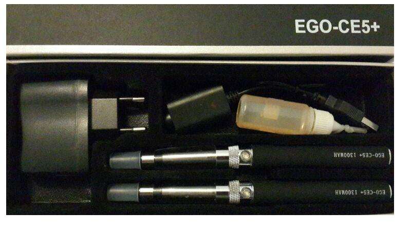 E Health Cigarette. Includes bottle of oil