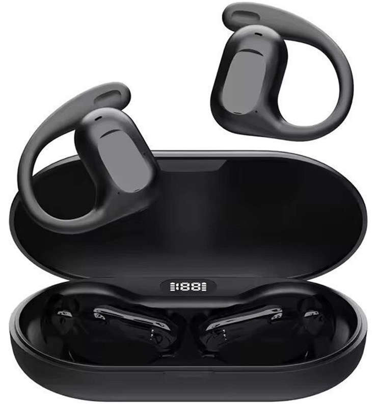 Sport earbuds Ear Clip Bone conduction noise cancelling earphone