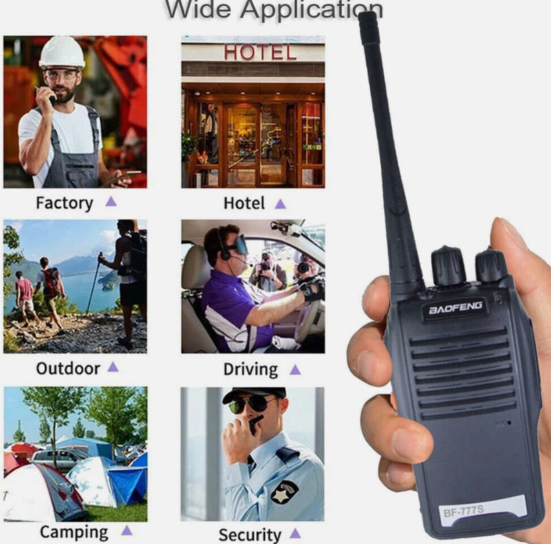 Set of 2 Baofeng BF-777S Walkie Talkie