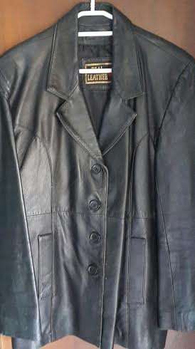 Lovely black 100% real leather jacket