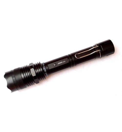 Large Heavy DutyPolice Tactical Stun Gun And Flashlight