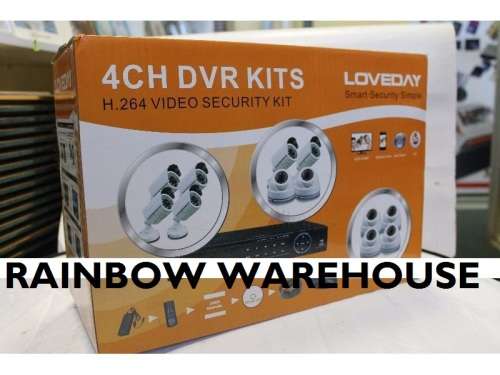 CCTV 4 Channel Kit With 900TVL Dome/Bullet Cameras & 1TB HDD