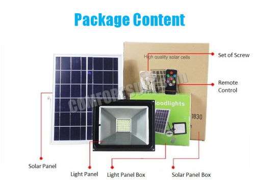 30W SOLAR POWERED FLOOD LIGHTS OUTDOOR WATERPROOF