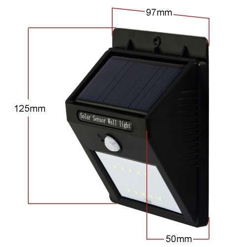 SOLAR POWERED LED WALL LIGHT