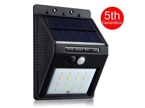 SOLAR POWERED LED WALL LIGHT