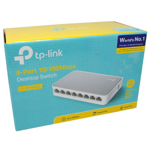 8 PORT 10/100MBPS TPLINK DESKTOP SWITCH