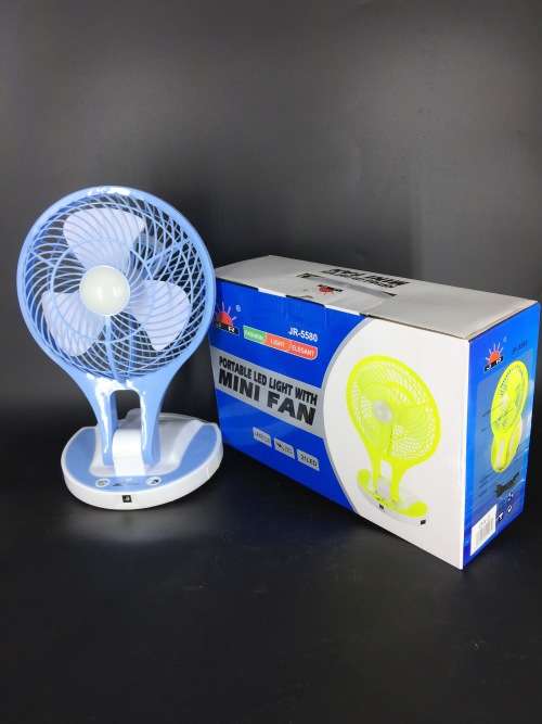 Portable LED Light with Mini Fan
