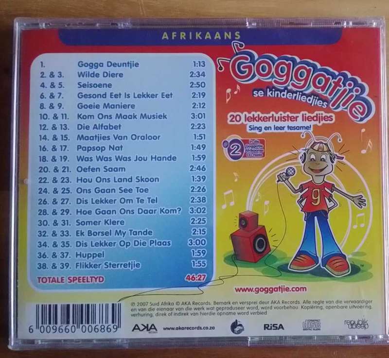 Goggatjie se kinderliedjies CD