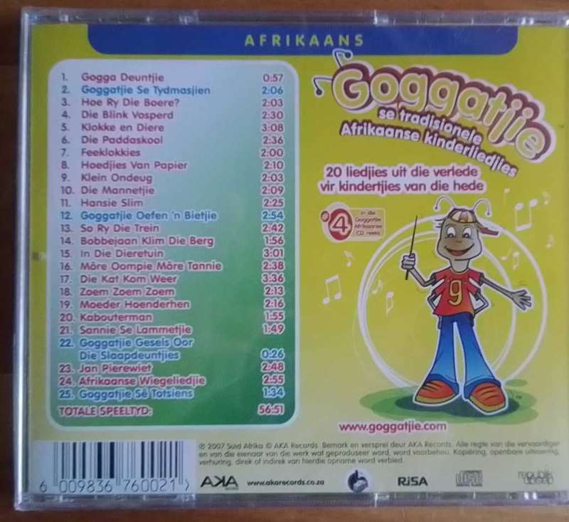 Goggatjie se tradisionele Afrikaanse kinderliedjies CD