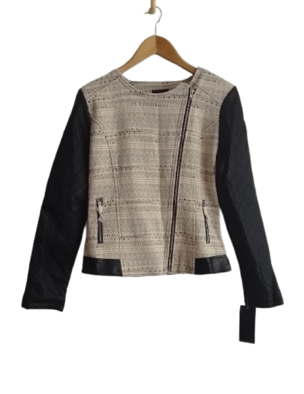 Ladies Jacket - Cream & Black