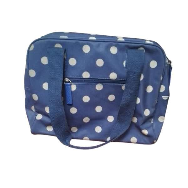 SoGood-Candy Handbag - Navy with polkadots