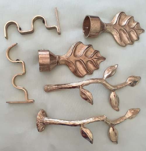 Curtain tie-backs and rod ends