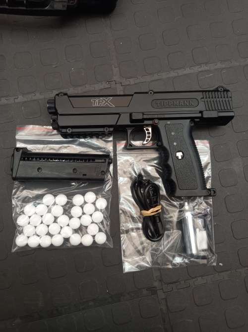 Tippmann TiPX Black .68 Caliber Paintball Pistol Self Defence