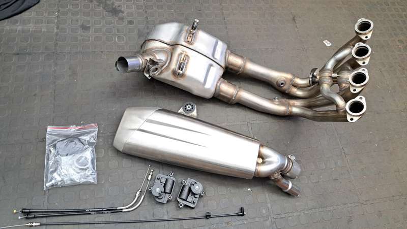 BMW S1000RR OEM Full Exhaust system & actuators (Never been used)