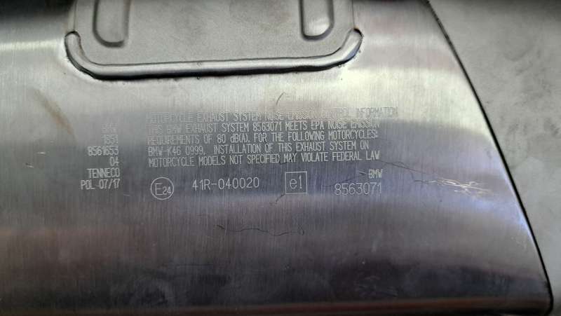 BMW S1000RR OEM Full Exhaust system & actuators (Never been used)