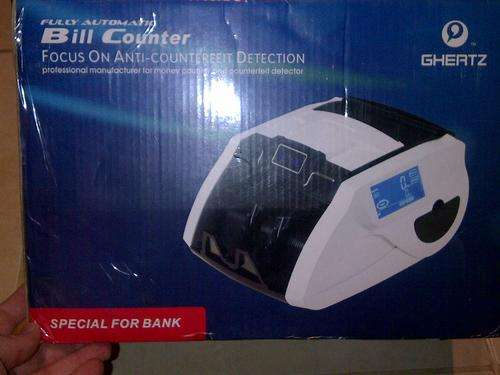 GHERTZ automatic money counter with counterfit detection & external display
