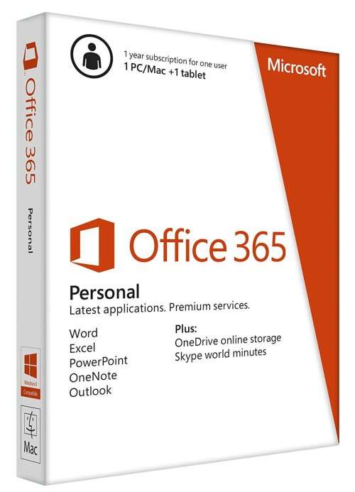 Microsoft Office 365 Personal - 1 Year Subscription