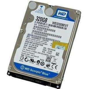Western Digital Scorpio Blue WD3200BEVT 320GB 2.5 Inch Sata