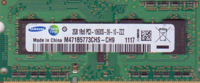 Samsung 2 GB 1Rx8 PC3-10600s