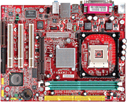 MSI Motherboard, Intel Celeron 2.4 CPU + 1 Gig Memory