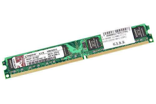 Kingston 1GB PC2-5300 DDR2-667MHz non-ECC Unbuffered CL5 240-Pin DIMM Memory Module