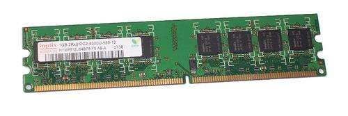 Hynix 1GB PC2-5300 DDR2-667MHz non-ECC Unbuffered CL5 240-Pin DIMM Memory Module