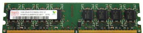 Hynix 1GB PC2-6400 DDR2-800MHz non-ECC Unbuffered CL5 240-Pin DIMM Memory Module