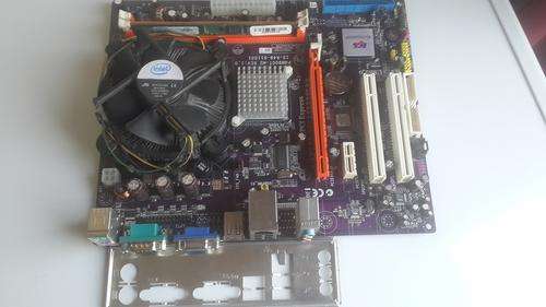 ECS LGA 775 Motherboard , 1.8 GHZ Celeron CPU,   1 Gig Kingston Memory Bundle