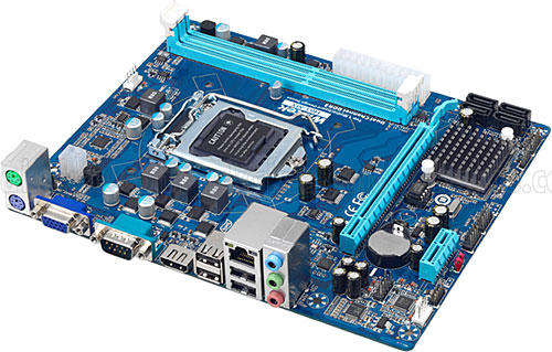 H61-MX Motherboard + Intel I5-2500 CPU. up to 3.70 GHz + 4 Gig DDR3 Ram