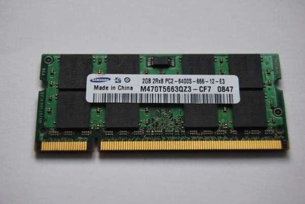 Samsung 2GB 2Rx8 PC2-6400S-666-12-E3 DDR2 RAM