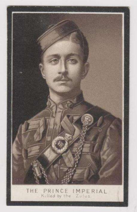 CARTE DE VISITE OF THE PRINCE IMPERIAL OF FRANCE  AND THE EMPRESS EUGENIE