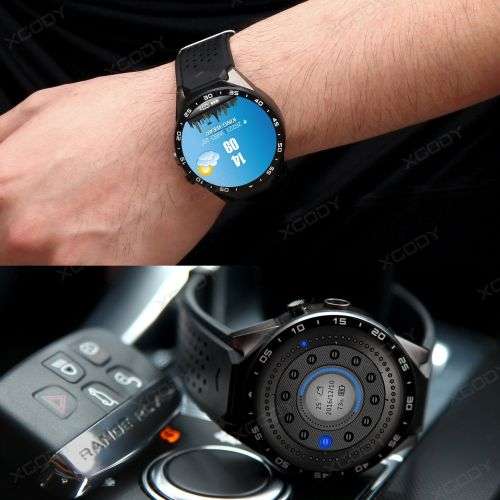 KW88 Android 5.1 Quad Core 4GB Bluetooth 3G Smart Watch GPS WIFI For IOS Samsung