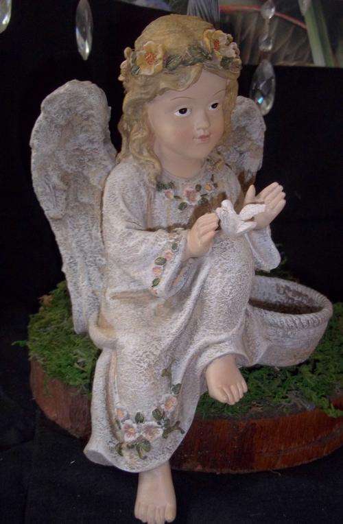 Angel garden birdfeeder