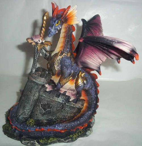 Dragon on castle